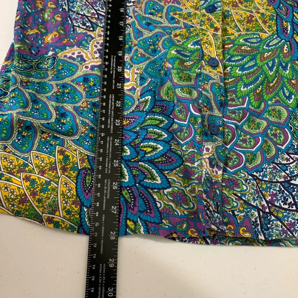 Norm Thompson Escape the Ordinary Colorful Blouse Size 1X - Picture 6 of 10